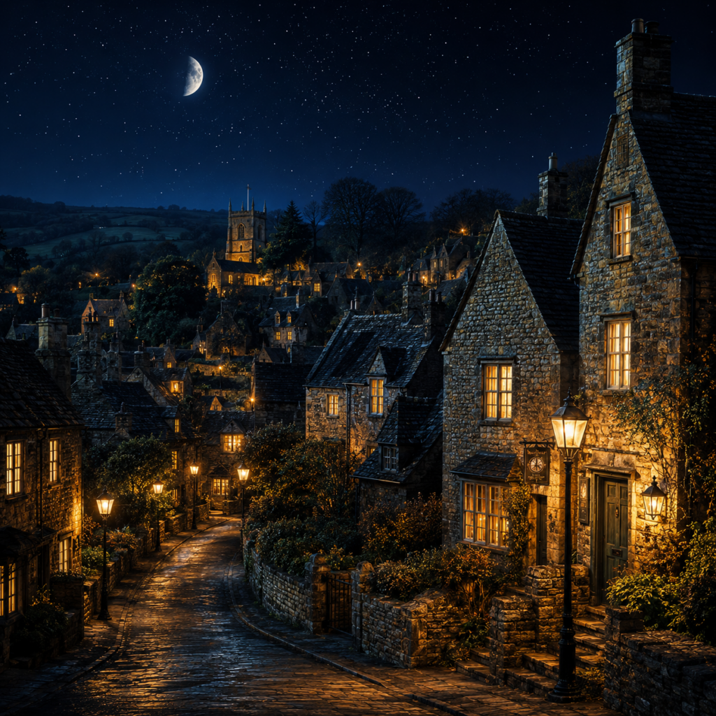 Whychford bei Nacht